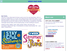 Tablet Screenshot of groovybabymusic.com